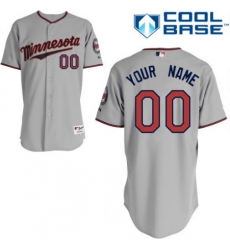 Men Women Youth All Size Minnesota Twins Majestic Cool Base Custom Jersey Grey 3 Men Women Youth All Size Minnesota Twins Majestic Cool Base Custom Jersey Grey 3