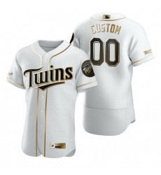 Men Women Youth Toddler All Size Minnesota Twins Custom Nike White Stitched MLB Flex Base Golden Edition Jersey Men Women Youth Toddler All Size Minnesota Twins Custom Nike White Stitched MLB Flex Base Golden Edition Jersey