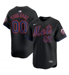 Men Women youth New York Mets Active Player Custom Black 2024 Alternate Limited Stitched Baseball Jersey Men Women youth New York Mets Active Player Custom Black 2024 Alternate Limited Stitched Baseball Jersey
