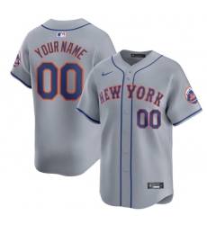 Men Women youth New York Mets Active Player Custom Grey 2024 Away Limited Stitched Baseball Jersey Men Women youth New York Mets Active Player Custom Grey 2024 Away Limited Stitched Baseball Jersey
