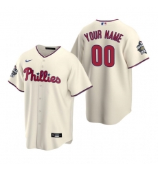 Men Women Youth Philadelphia Phillies Active Player Custom Cream2022 World Series Cool Base Stitched Baseball Jersey Men Women Youth Philadelphia Phillies Active Player Custom Cream2022 World Series Cool Base Stitched Baseball Jersey