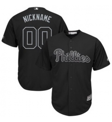 Men Women Youth Toddler All Size Philadelphia Phillies Majestic 2019 Players Weekend Cool Base Roster Custom Black Jersey Men Women Youth Toddler All Size Philadelphia Phillies Majestic 2019 Players Weekend Cool Base Roster Custom Black Jersey