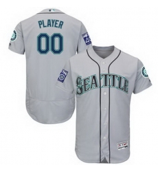 Men Women Youth All Size Seattle Mariners Majestic Road Gray 2017 Authentic Flex Base Custom Jersey Men Women Youth All Size Seattle Mariners Majestic Road Gray 2017 Authentic Flex Base Custom Jersey
