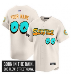 Men Women Youth Seattle Mariners Active Player Custom Cream 2025 Graffiti Emerald Drop Edition Vapor Premier Limited Stitched Jersey