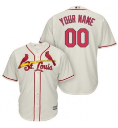 Men Women Youth All Size St Louis St.Louis Cardinals Majestic Cream Alternate Cool Base Custom Jersey Men Women Youth All Size St Louis St.Louis Cardinals Majestic Cream Alternate Cool Base Custom Jersey