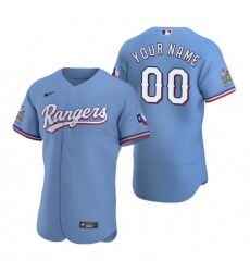 Men Women Youth Toddler All Size Texas Rangers Custom Nike Light Blue Stitched MLB Flex Base Jersey Men Women Youth Toddler All Size Texas Rangers Custom Nike Light Blue Stitched MLB Flex Base Jersey