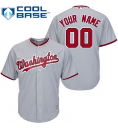 Men Women Youth All Size Washington Nationals Majestic Cool Base Custom Jersey Grey Men Women Youth All Size Washington Nationals Majestic Cool Base Custom Jersey Grey