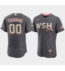 Men Women Youth Washington Nationals Active Player Custom 2022 Grey City Connect Cherry Blossom Flex Base Stitched MLB jersey Men Women Youth Washington Nationals Active Player Custom 2022 Grey City Connect Cherry Blossom Flex Base Stitched MLB jersey