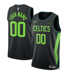 Men Boston Celtics Active Player Custom Black 2024 25 City Edition Stitched Basketball Jersey Men Boston Celtics Active Player Custom Black 2024 25 City Edition Stitched Basketball Jersey