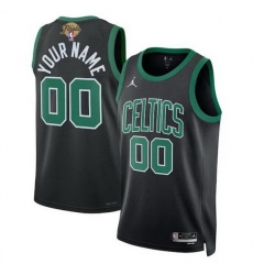 Men Boston Celtics Active Player Custom Black 2024 Finals Statement Edition Stitched Basketball Jersey Men Boston Celtics Active Player Custom Black 2024 Finals Statement Edition Stitched Basketball Jersey