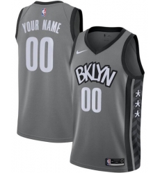 Men Women Youth Toddler Brooklyn Nets Custom Gray Nike NBA Stitched Jersey Men Women Youth Toddler Brooklyn Nets Custom Gray Nike NBA Stitched Jersey