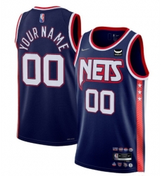 Men Women youth Brooklyn Nets Active Player Custom 2021 2022 Navy Swingman City Edition 75th Anniversary Stitched Basketball Jersey Men Women youth Brooklyn Nets Active Player Custom 2021 2022 Navy Swingman City Edition 75th Anniversary Stitched Basketball Jersey