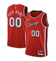 Men Women Youth Toddler Chicago Bulls Red 75th Anniversary Custom Nike NBA Stitched Jersey Men Women Youth Toddler Chicago Bulls Red 75th Anniversary Custom Nike NBA Stitched Jersey