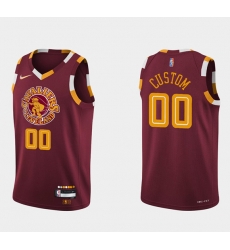 Men Women Youth Toddler Cleveland Cavaliers Active Player Custom Wine Red 2021 2022 75th Anniversary City Edition Swingman Stitched Jersey Men Women Youth Toddler Cleveland Cavaliers Active Player Custom Wine Red 2021 2022 75th Anniversary City Edition Swingman Stitched Jersey