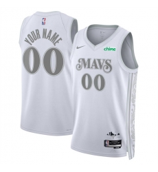 Men Dallas Mavericks Active Player Custom White 2024 25 City Edition Stitched Basketball Jersey Men Dallas Mavericks Active Player Custom White 2024 25 City Edition Stitched Basketball Jersey