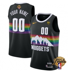 Men Denver Nuggets Active Player Custom Black 2023 Finals City Edition Stitched Basketball Jersey Men Denver Nuggets Active Player Custom Black 2023 Finals City Edition Stitched Basketball Jersey