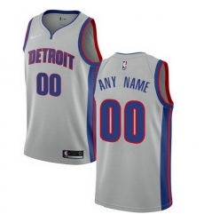 Men Women Youth Toddler All Size Nike Detroit Pistons Customized Authentic Silver NBA Statement Edition Jersey Men Women Youth Toddler All Size Nike Detroit Pistons Customized Authentic Silver NBA Statement Edition Jersey