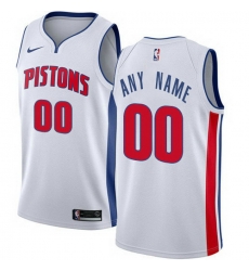 Men Women Youth Toddler All Size Nike Detroit Pistons Customized Swingman White Home NBA Association Edition Jersey Men Women Youth Toddler All Size Nike Detroit Pistons Customized Swingman White Home NBA Association Edition Jersey