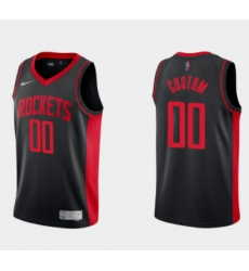 Men Women Youth Toddler Houston Rockets Active Player Custom Black Earned Edition Stitched Basketball Jersey Men Women Youth Toddler Houston Rockets Active Player Custom Black Earned Edition Stitched Basketball Jersey