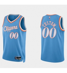 Men Women Youth Toddler Los Angeles Clippers Active Player Custom 2021 22 Blue 75th Anniversary City Edition Stitched Basketball Jersey Men Women Youth Toddler Los Angeles Clippers Active Player Custom 2021 22 Blue 75th Anniversary City Edition Stitched Basketball Jersey