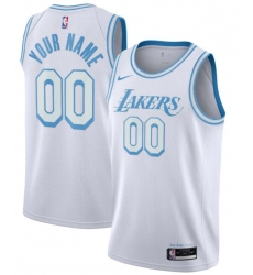 Men Women Youth Toddler Los Angeles Lakers White Custom Nike NBA Stitched Jersey Men Women Youth Toddler Los Angeles Lakers White Custom Nike NBA Stitched Jersey