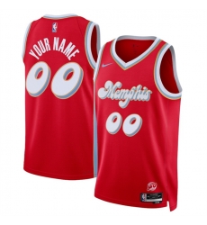 Men Memphis Grizzlies Active Player Custom Red 2024 25 City Edition Stitched Basketball Jersey Men Memphis Grizzlies Active Player Custom Red 2024 25 City Edition Stitched Basketball Jersey