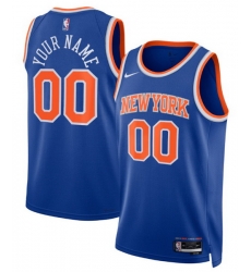 Men Women Youth Toddler NEW YORK KNICKS Custom Nike NBA Stitched Jersey Blue