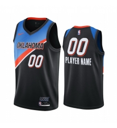 Nike Thunder Custom Black NBA Swingman 2020 21 City Edition Jersey Nike Thunder Custom Black NBA Swingman 2020 21 City Edition Jersey