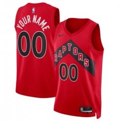 Toronto Raptors Nike Unisex Swingman Custom Jersey Red Icon Edition