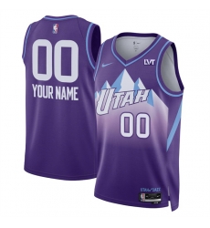 Men Utah Jazz Active Player Custom Purple 2024 25 City Edition Stitched Basketball Jersey Men Utah Jazz Active Player Custom Purple 2024 25 City Edition Stitched Basketball Jersey