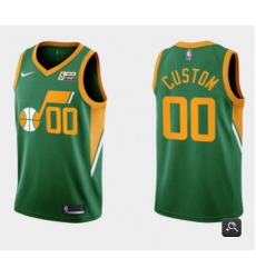 Men Women Youth Toddler Utah Jazz Active Player Custom Green Earned Edition Stitched Basketball Jersey Men Women Youth Toddler Utah Jazz Active Player Custom Green Earned Edition Stitched Basketball Jersey
