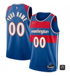 Men Women Youth Toddler Washington Wizards Active Player Custom 75th Anniversary 2021 2022 Blue City Edition Swingman Stitched Jersey Men Women Youth Toddler Washington Wizards Active Player Custom 75th Anniversary 2021 2022 Blue City Edition Swingman Stitched Jersey