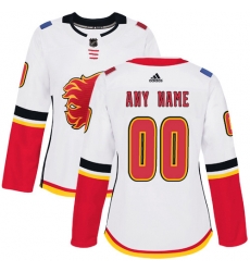 Men Women Youth Toddler White Jersey - Customized Adidas Calgary Flames Away II Men Women Youth Toddler White Jersey - Customized Adidas Calgary Flames Away II