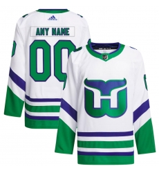 Carolina Hurricanes adidas Custom Jersey White Carolina Hurricanes adidas Custom Jersey White