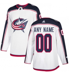 Men Women Youth Toddler White Jersey - Customized Adidas Columbus Blue Jackets Away Men Women Youth Toddler White Jersey - Customized Adidas Columbus Blue Jackets Away