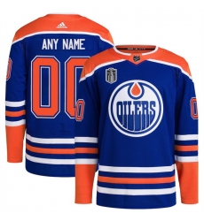 Men Edmonton Oilers Custom Royal 2024 Stanley Cup Final Patch Stitched Jersey Men Edmonton Oilers Custom Royal 2024 Stanley Cup Final Patch Stitched Jersey