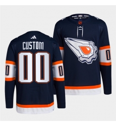 Men Women Youth Edmonton Oilers Custom Navy 2022 23 Reverse Retro Stitched Jersey Men Women Youth Edmonton Oilers Custom Navy 2022 23 Reverse Retro Stitched Jersey