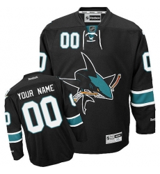 Men Women Youth Toddler Youth Black Jersey - Customized Reebok San Jose Sharks Third Men Women Youth Toddler Youth Black Jersey - Customized Reebok San Jose Sharks Third