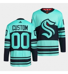 Men Women Youth Seattle Kraken Custom Ice Blue 2022 23 Reverse Retro Stitched Jersey Men Women Youth Seattle Kraken Custom Ice Blue 2022 23 Reverse Retro Stitched Jersey
