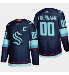 Men Women Youth Seattle Kraken Custom NHL Blue Jersey Men Women Youth Seattle Kraken Custom NHL Blue Jersey