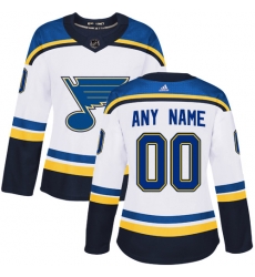 Men Women Youth Toddler White Jersey - Customized Adidas St. Louis Blues Away II Men Women Youth Toddler White Jersey - Customized Adidas St. Louis Blues Away II