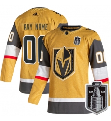 Men Vegas Golden Knights Customized Gold 2023 Stanley Cup Final Stitched Jersey Men Vegas Golden Knights Customized Gold 2023 Stanley Cup Final Stitched Jersey