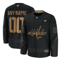 Men Women Youth Washington Capitals Custom Black 2024 Military Appreciation Stitched Hockey Jersey