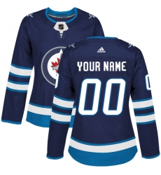 Men Women Youth Toddler Navy Blue Jersey - Customized Adidas Winnipeg Jets Home II Men Women Youth Toddler Navy Blue Jersey - Customized Adidas Winnipeg Jets Home II