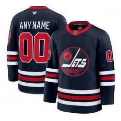 Men Women Youth Winnipeg Jets Active Player Custom Navy 2024 25 Alternate Stitched Hockey Jersey