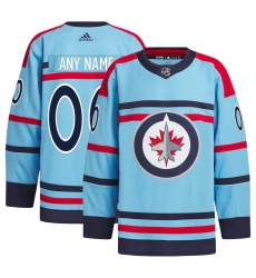 Men Women Youth Winnipeg Jets Light Blue Anniversary Primegreen Stitched Custom Jersey Men Women Youth Winnipeg Jets Light Blue Anniversary Primegreen Stitched Custom Jersey
