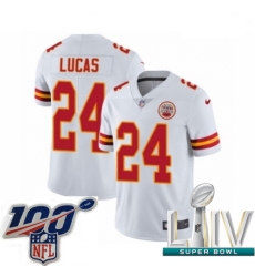 2020 Super Bowl LIV Men Nike Kansas City Chiefs #24 Jordan Lucas White Vapor Untouchable Limited Player NFL Jersey 2020 Super Bowl LIV Men Nike Kansas City Chiefs #24 Jordan Lucas White Vapor Untouchable Limited Player NFL Jersey