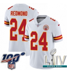 2020 Super Bowl LIV Men Nike Kansas City Chiefs #24 Will Redmond White Vapor Untouchable Limited Player NFL Jersey 2020 Super Bowl LIV Men Nike Kansas City Chiefs #24 Will Redmond White Vapor Untouchable Limited Player NFL Jersey