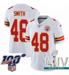 2020 Super Bowl LIV Men Nike Kansas City Chiefs #48 Terrance Smith White Vapor Untouchable Limited Player NFL Jersey 2020 Super Bowl LIV Men Nike Kansas City Chiefs #48 Terrance Smith White Vapor Untouchable Limited Player NFL Jersey