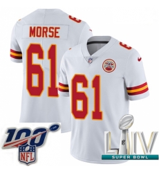2020 Super Bowl LIV Men Nike Kansas City Chiefs #61 Mitch Morse White Vapor Untouchable Limited Player NFL Jersey 2020 Super Bowl LIV Men Nike Kansas City Chiefs #61 Mitch Morse White Vapor Untouchable Limited Player NFL Jersey